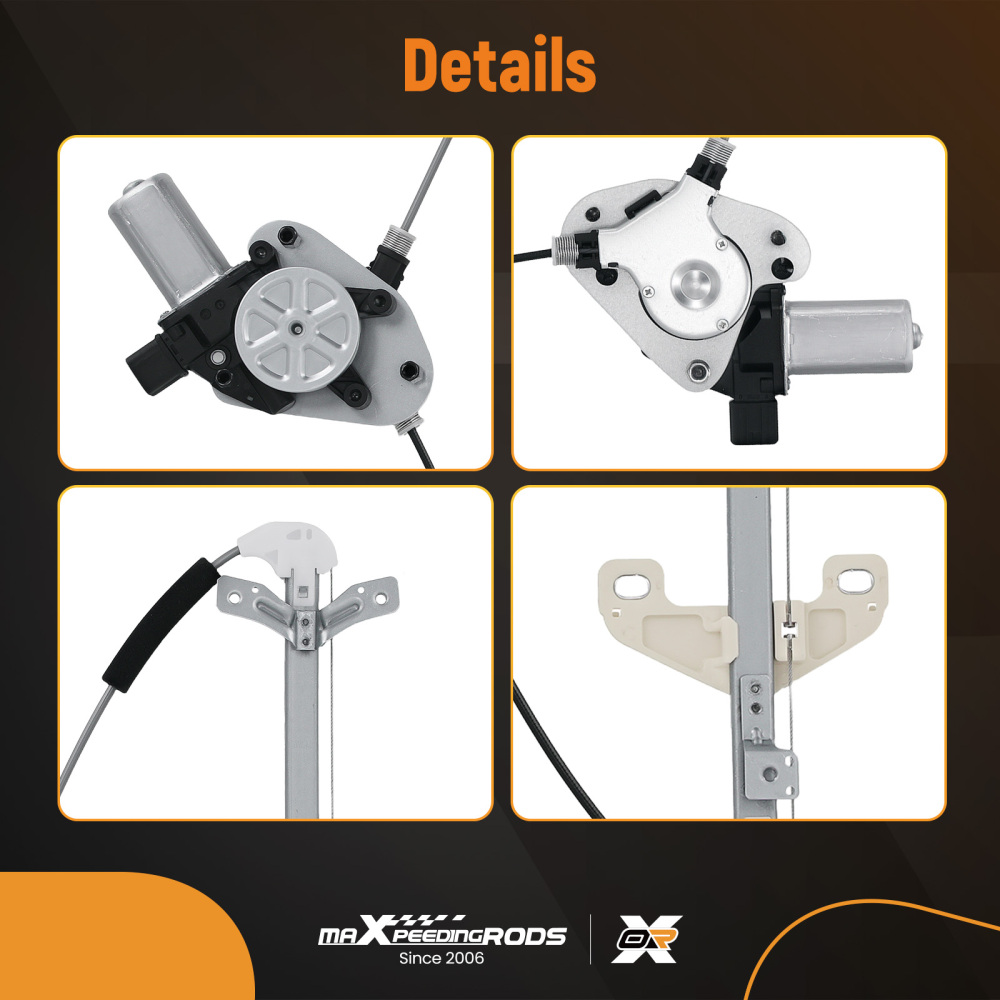 Power Window Regulator w/Motor RR compatible for Honda Accord 2003-07 72710-SDA-A01