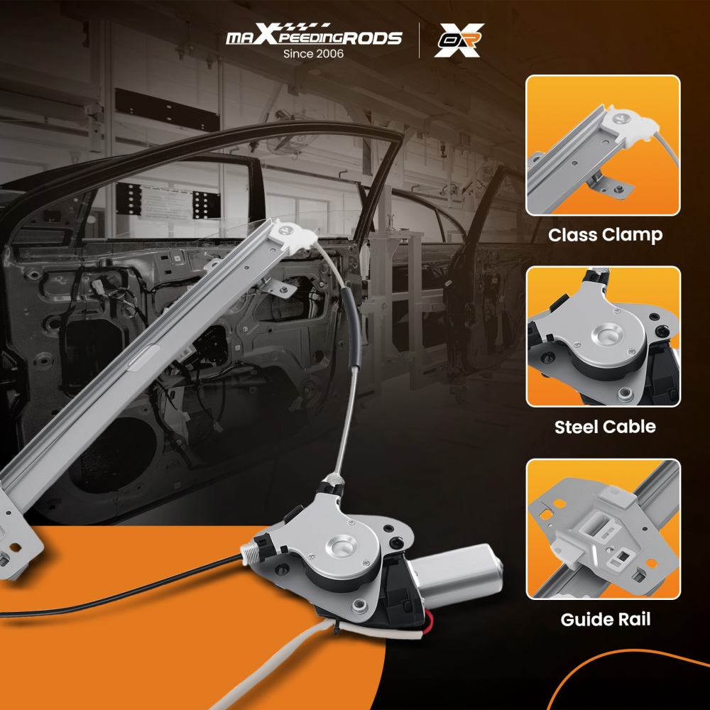 Front Passenger Window Regulator Assembly compatible for Honda Element 2003-2011