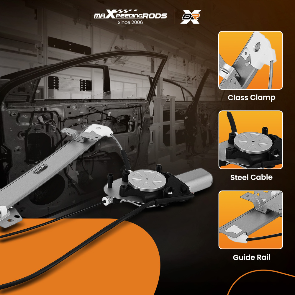 Power Window Regulator Rear Left compatible for ACURA MDX 01-06 748-558 748558