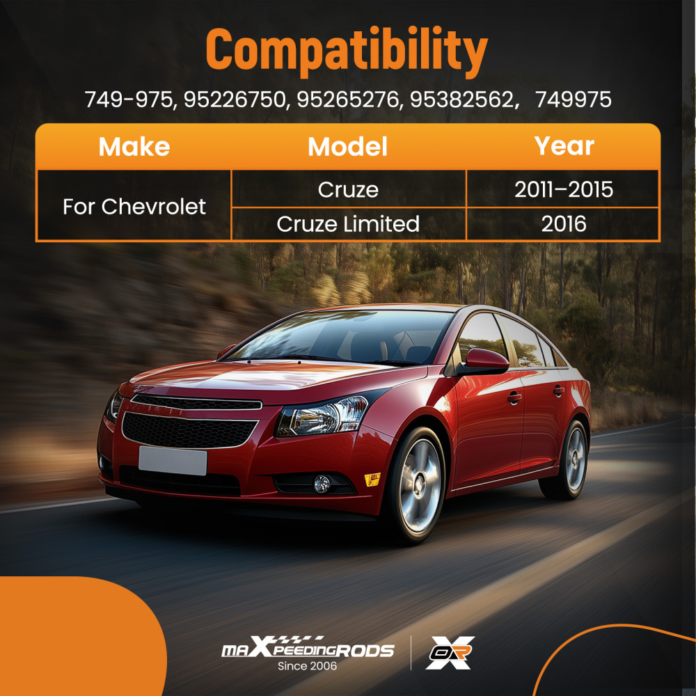 Front Right Power Window Regulator compatible for Chevrolet Cruze 11-15 95382562 749975