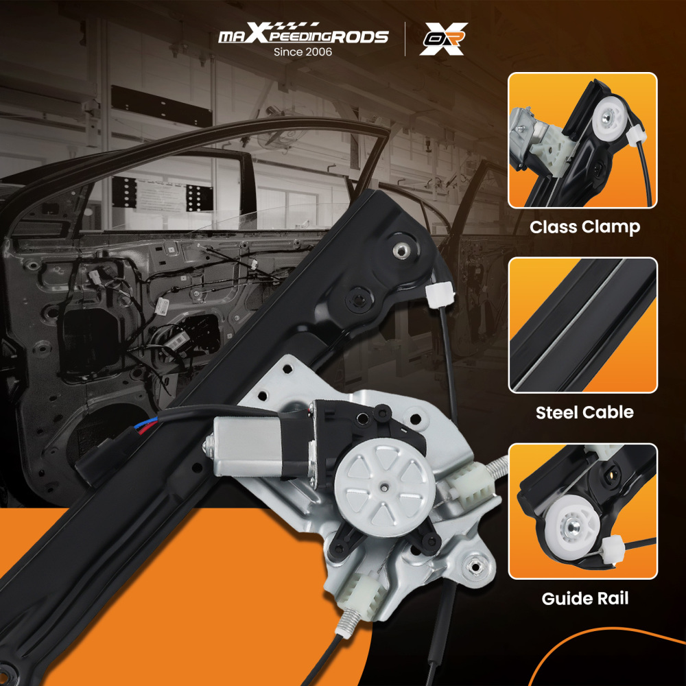 MXR Front Right Passenger Window Regulator w/ Motor compatible for Chevrolet Cruze 12-15