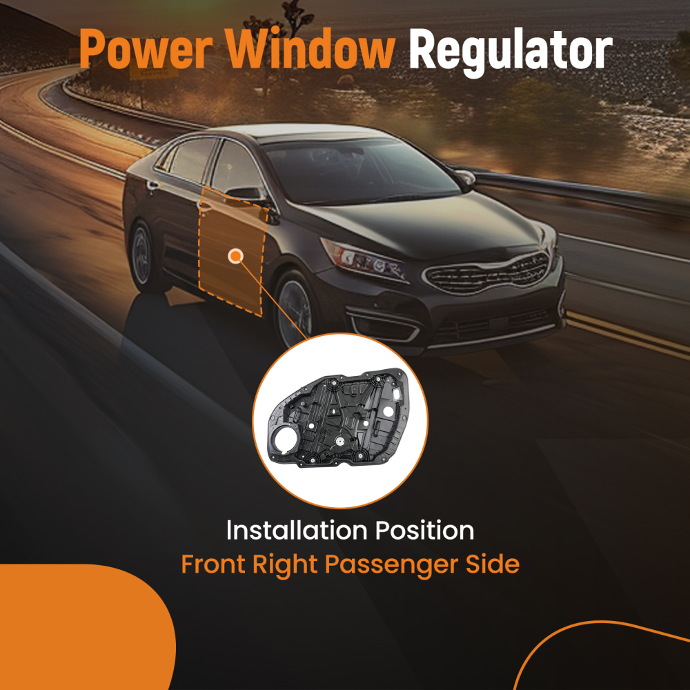 Front Right Passenger Door Window Regulator compatible for KIA Optima 2016-2020 82481D4000