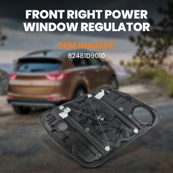 Front Door Right Passenger Power Window Regulator compatible for Kia Sportage 82481D9010