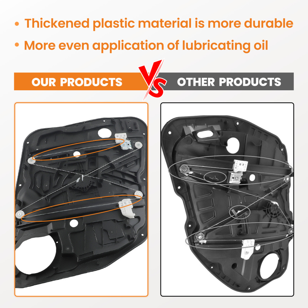 Front Door Right Passenger Power Window Regulator compatible for Kia Sportage 82481D9010