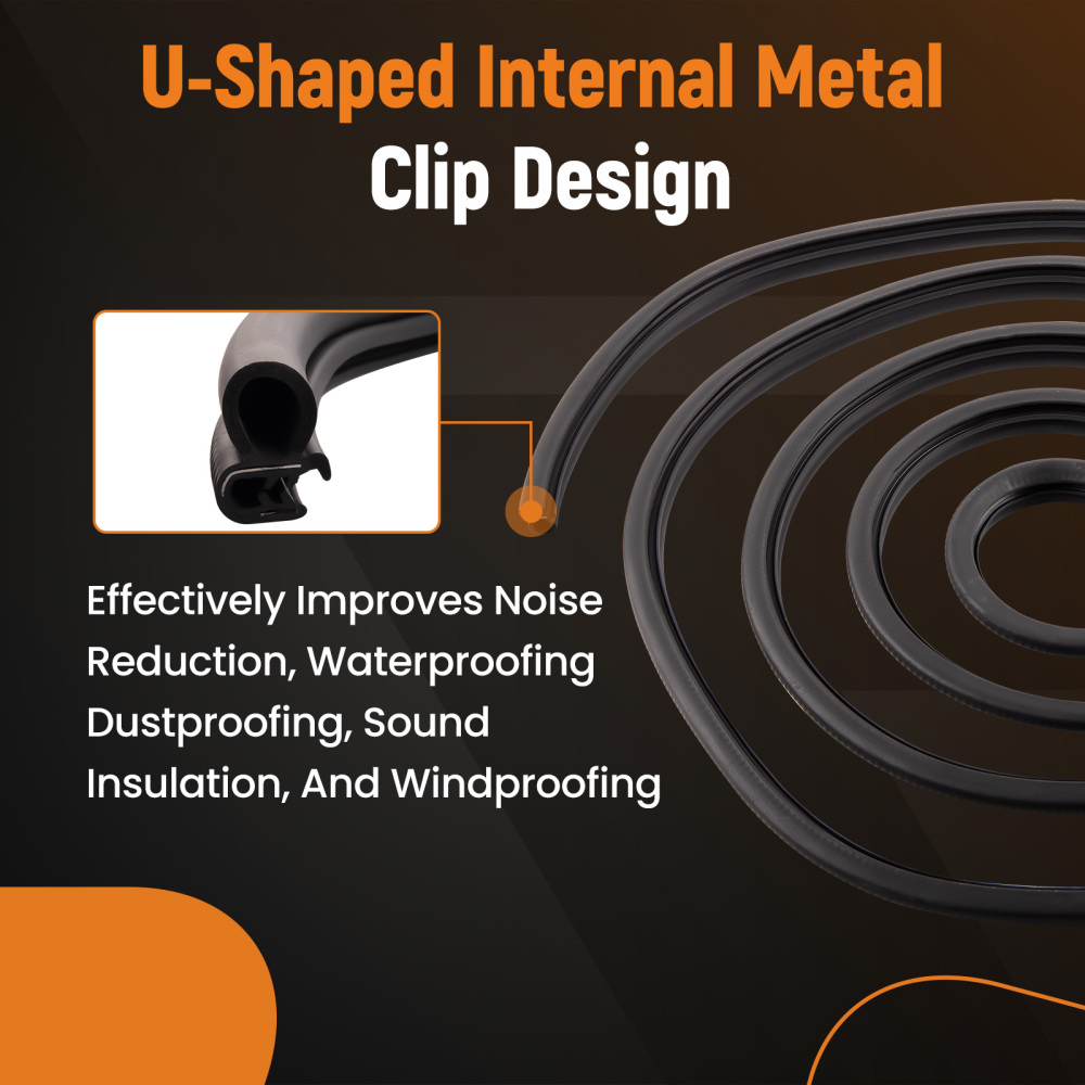 13.5ft Door Rubber Weatherstrip Seal compatible for Peterbilt 377 359 360 380 1986 - 2007