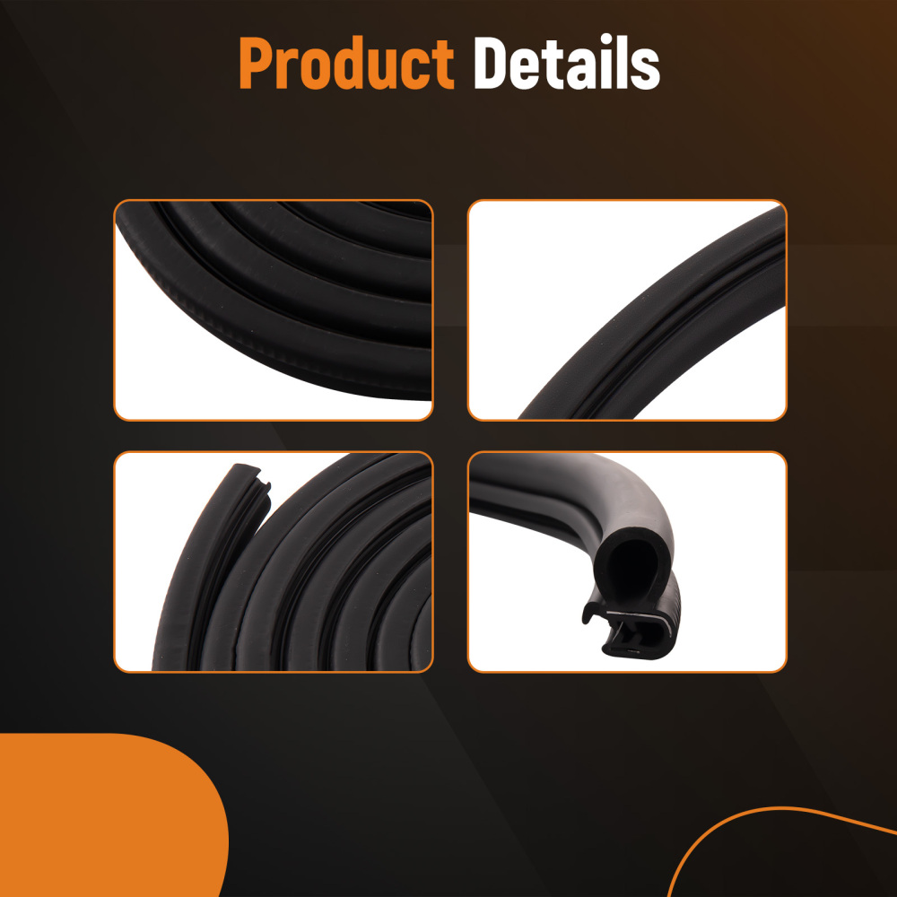 13.5ft Door Rubber Weatherstrip Seal compatible for Peterbilt 377 359 360 380 1986 - 2007