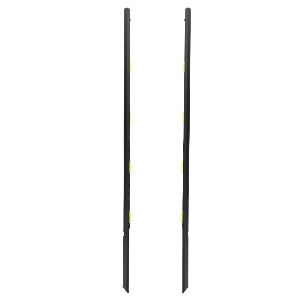 4PCS For 1996-2000 compatible for Honda Civic DX 4D Window Trim Glass Door Belt Rubber Black