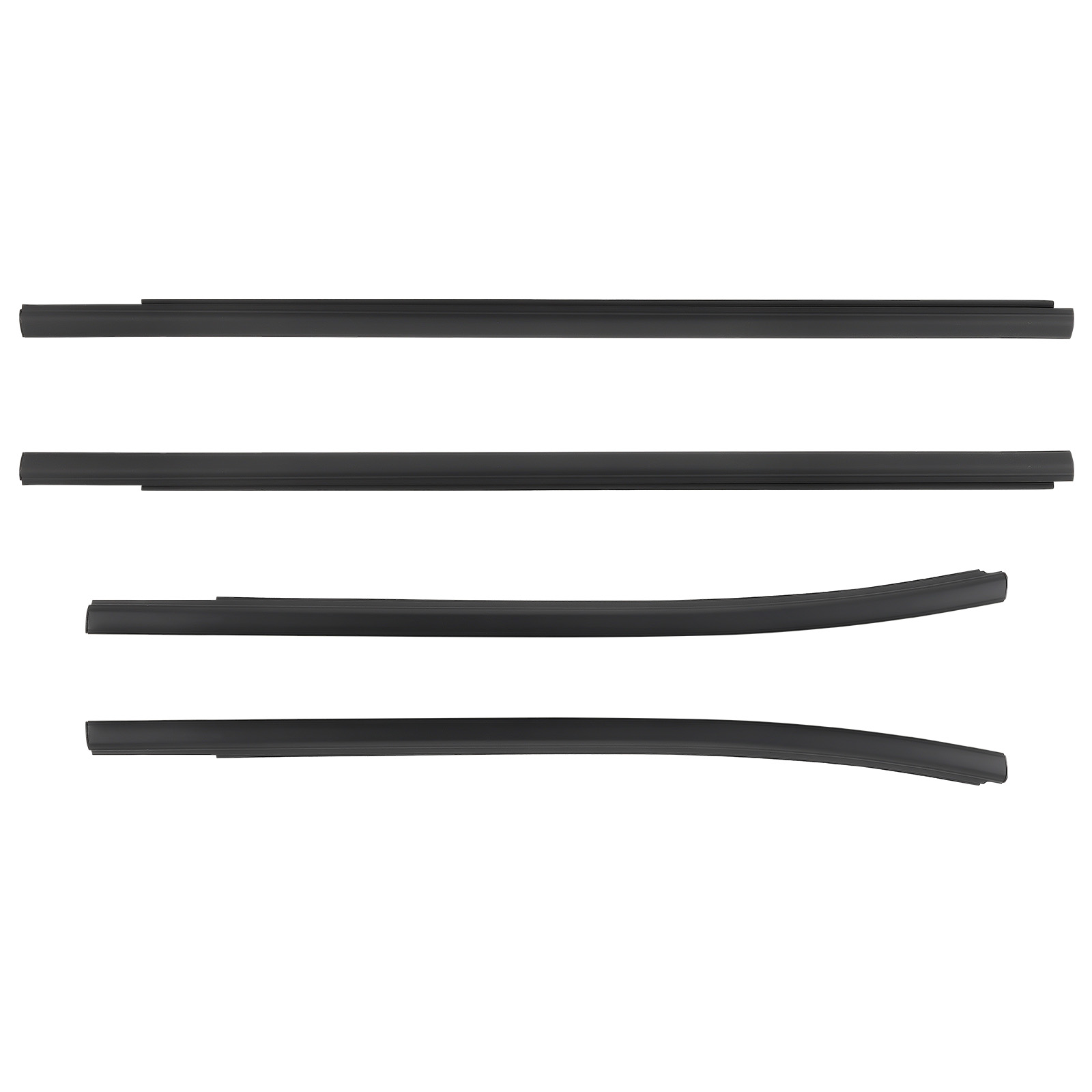 Door Belt Molding Weatherstrip 4pcs Kit compatible for Ford Ranger 2011-2021 AB3Z2625554F