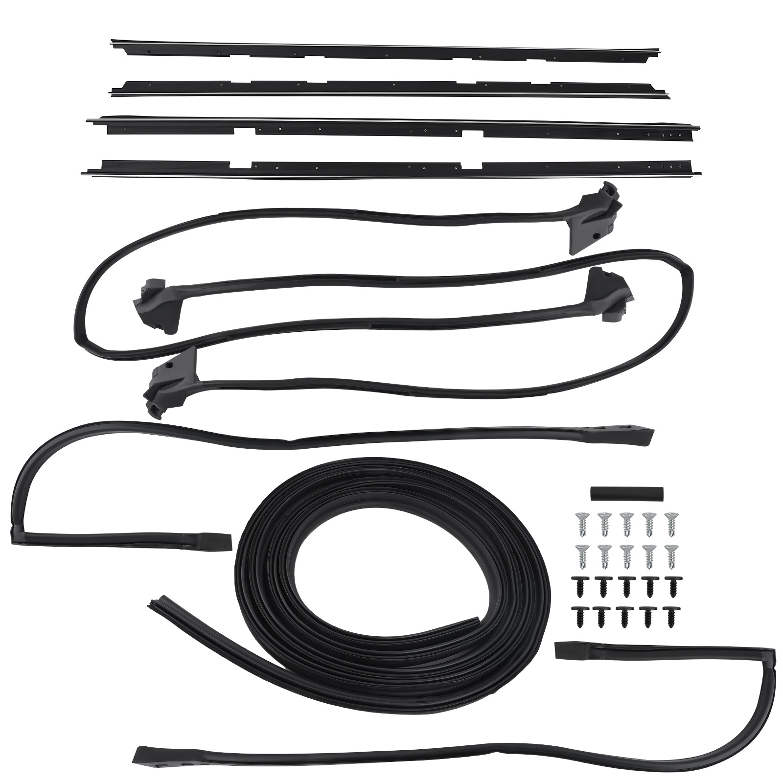 2 Door 23256 Weatherstripping Seals Kit 9PCS For 1978-81 compatible for Chevrolet Malibu LeMans