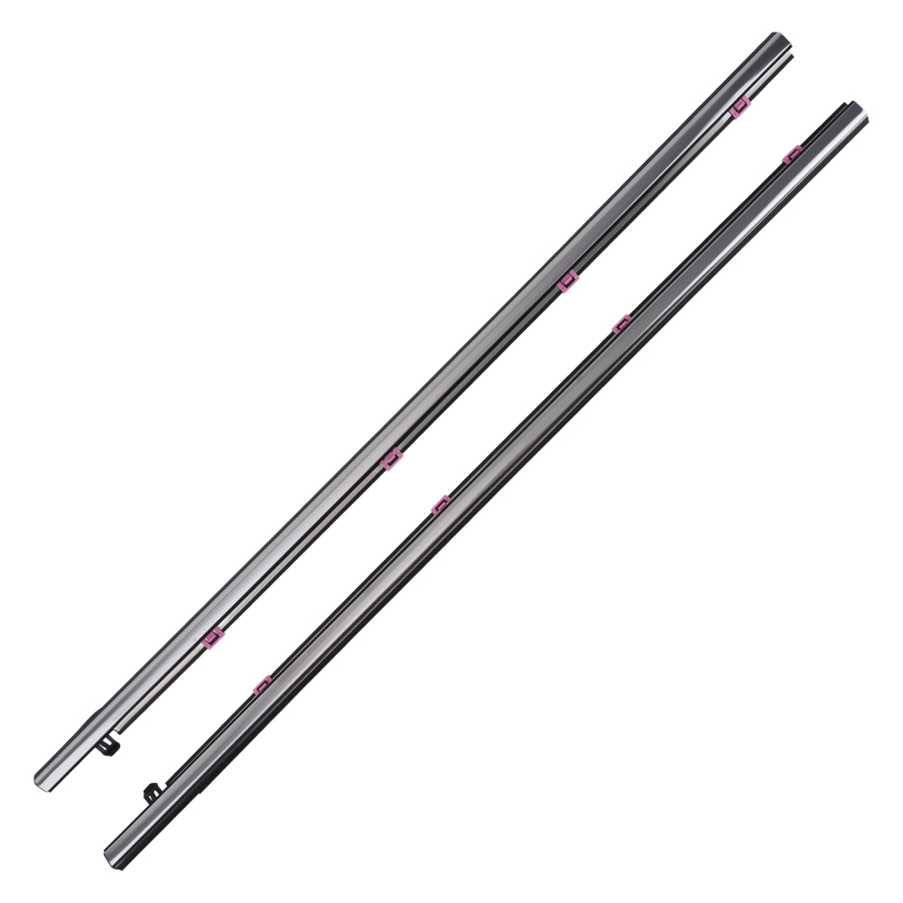 4pc Window Sweep Belt Weatherstrip compatible for Honda Accord 2013-2017 72410T2AA01 Rubber