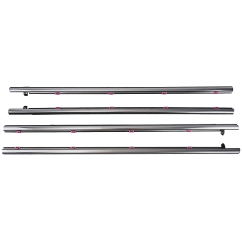 4pc Window Sweep Belt Weatherstrip compatible for Honda Accord 2013-2017 72410T2AA01 Rubber