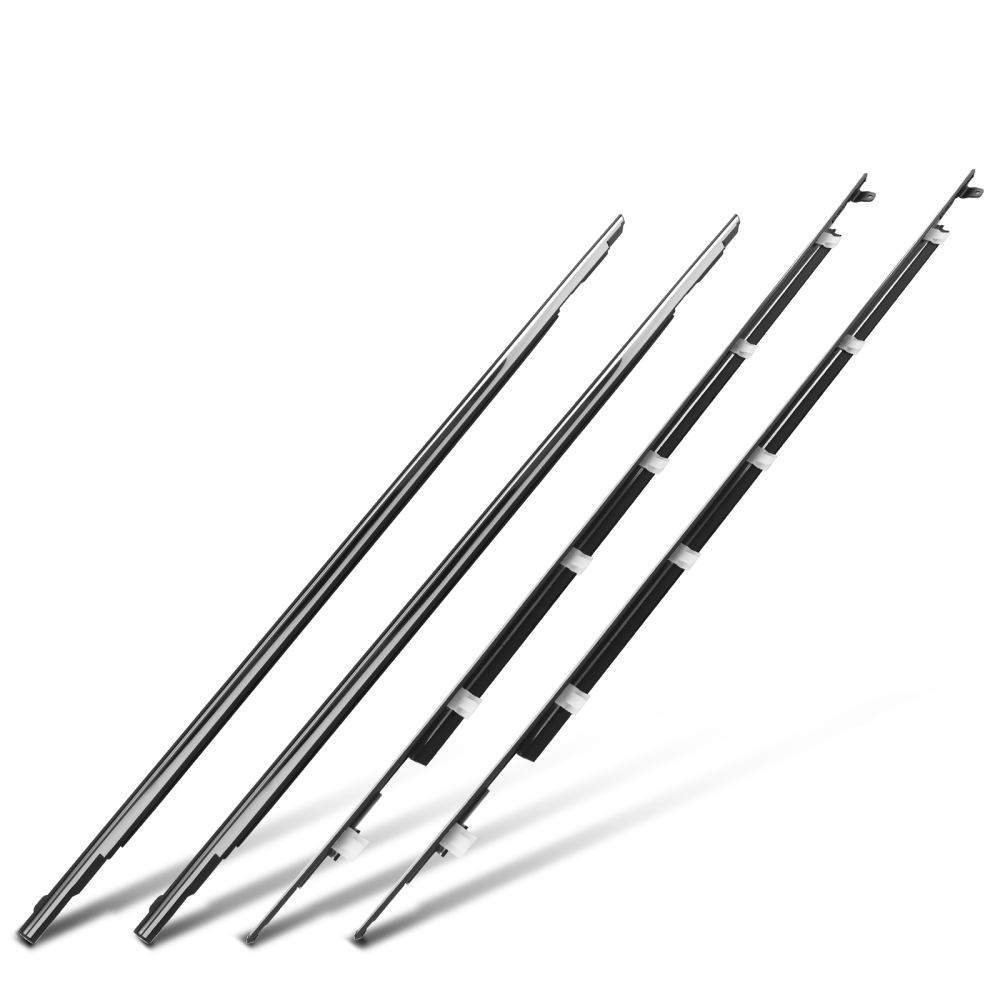 4x Window Glass Seals Door Belt Weather Strip compatible for Toyota LandCruiser 80 Series