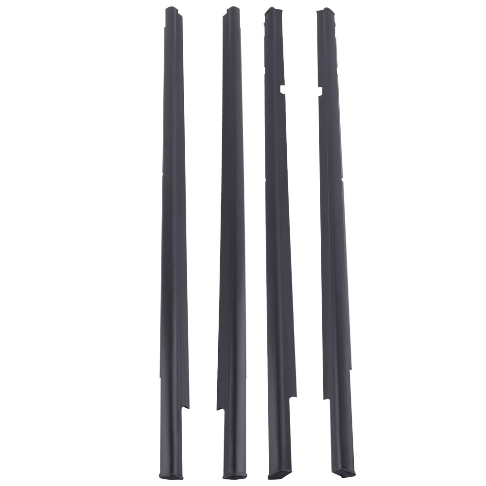 4x Car Outside Window Weatherstrip Seal Belt Molding compatible for Mitsubishi Lancer 08-17