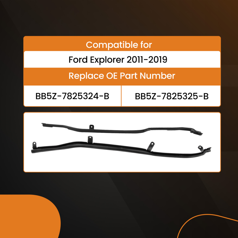 LR Rear Door Weatherstrip Seal 2pcs compatible for Ford Explorer 2011-2019 BB5Z-7825324-B