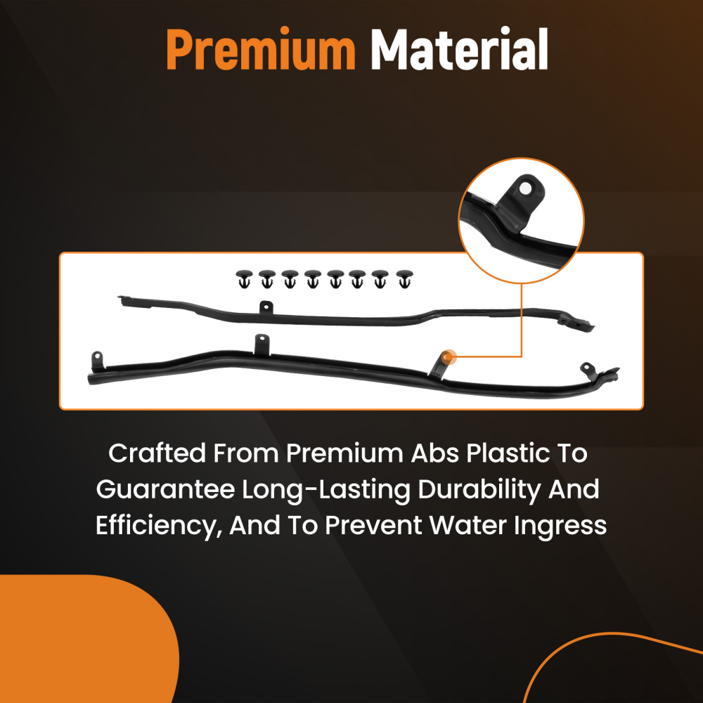 LR Rear Door Weatherstrip Seal 2pcs compatible for Ford Explorer 2011-2019 BB5Z-7825324-B