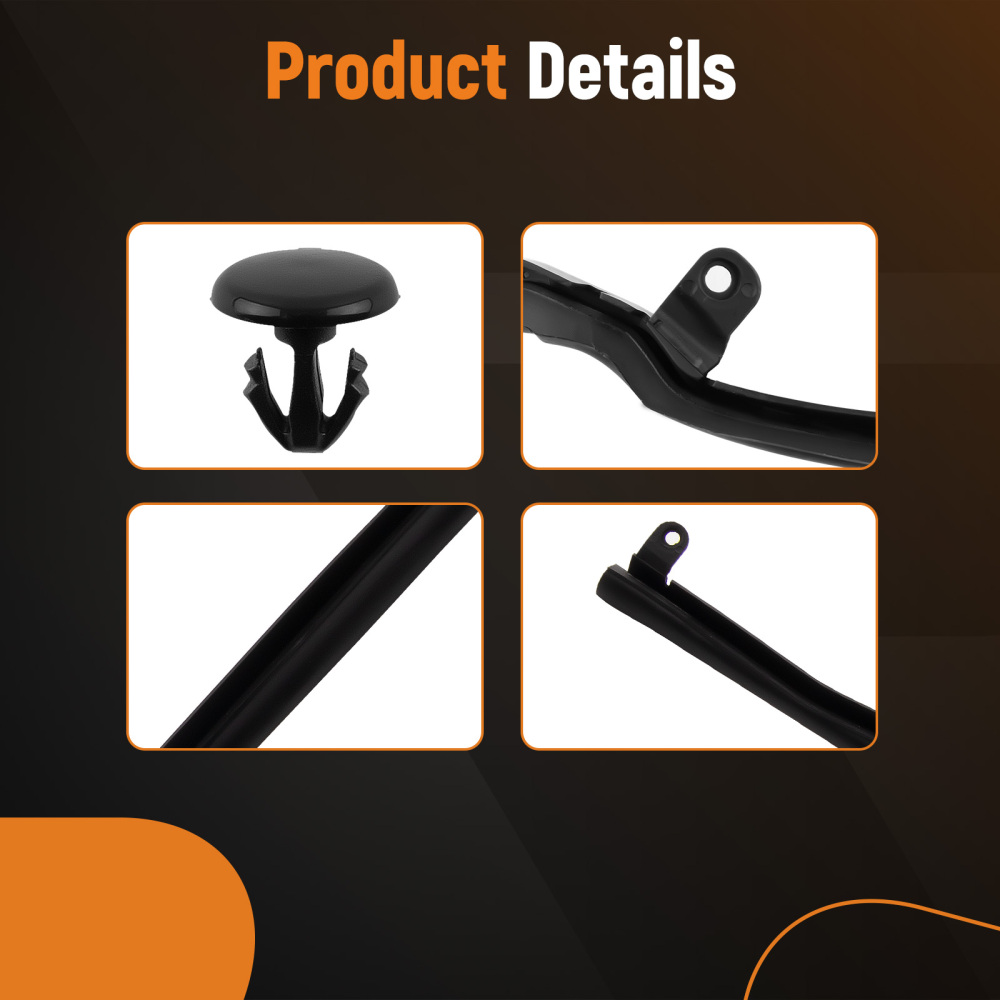 LR Rear Door Weatherstrip Seal 2pcs compatible for Ford Explorer 2011-2019 BB5Z-7825324-B