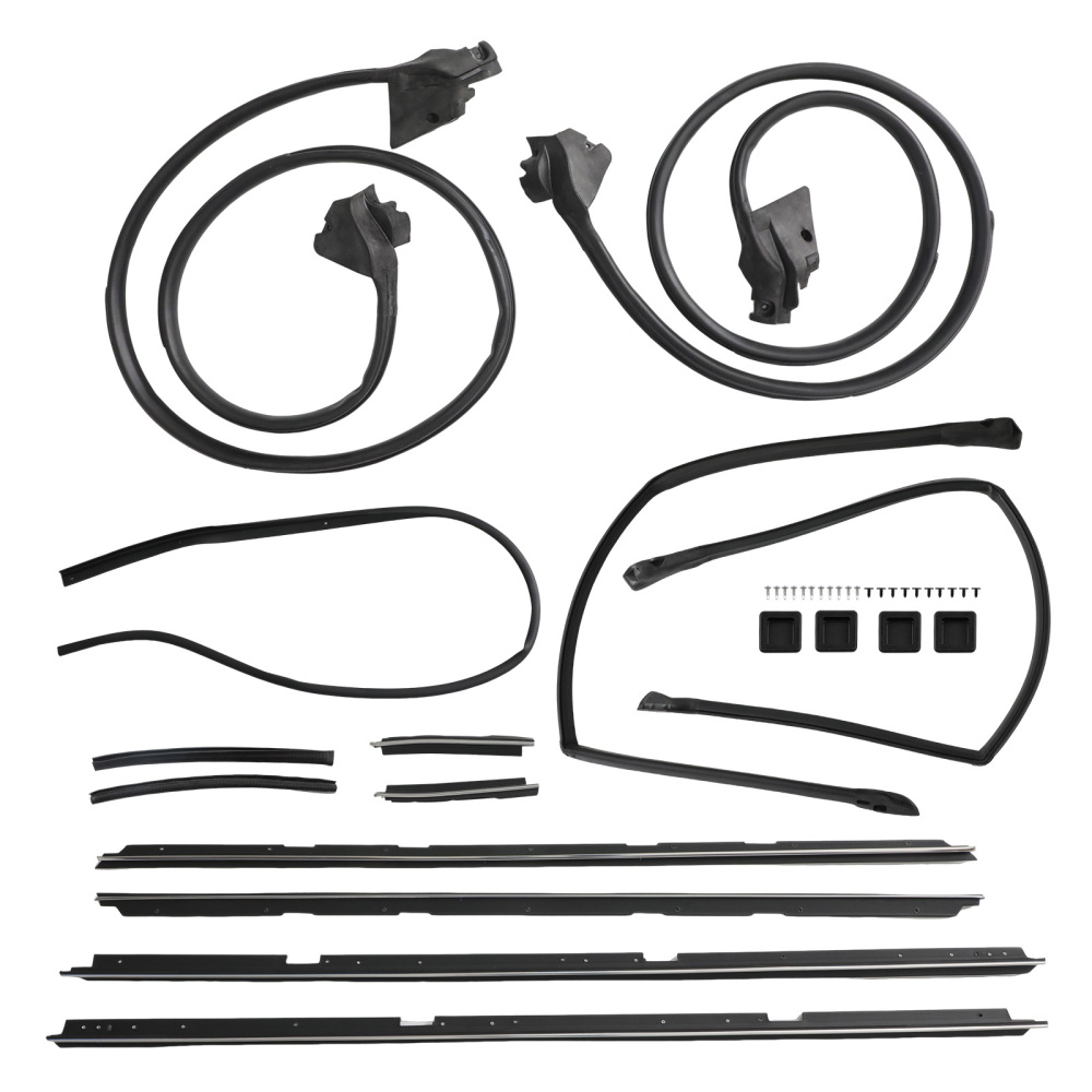 17 pc Complete Door Tailgate Weatherstripping Seal Kit ForEl Camino 78 - 87