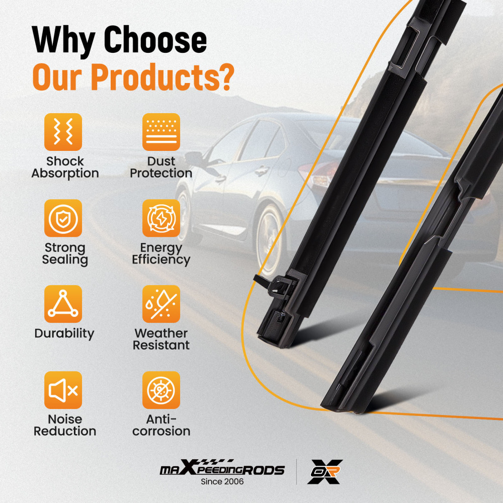 4x Car Weatherstrip Window Moulding Trim Seal Belt compatible for Honda Civic 2010 2011