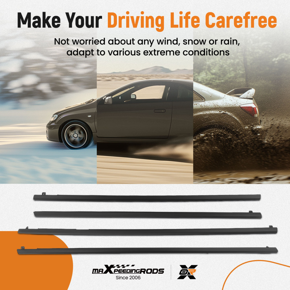 Window Belt Mould Rubber Seal Strips compatible for Holden Commodore VE VF SEDAN V6 V8