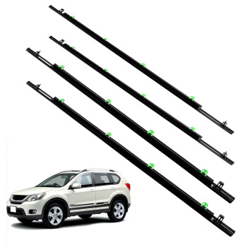 4pcs Outside Window Glass Seals Belt Door Weatherstrip compatible for Honda CR-V 2007-2011