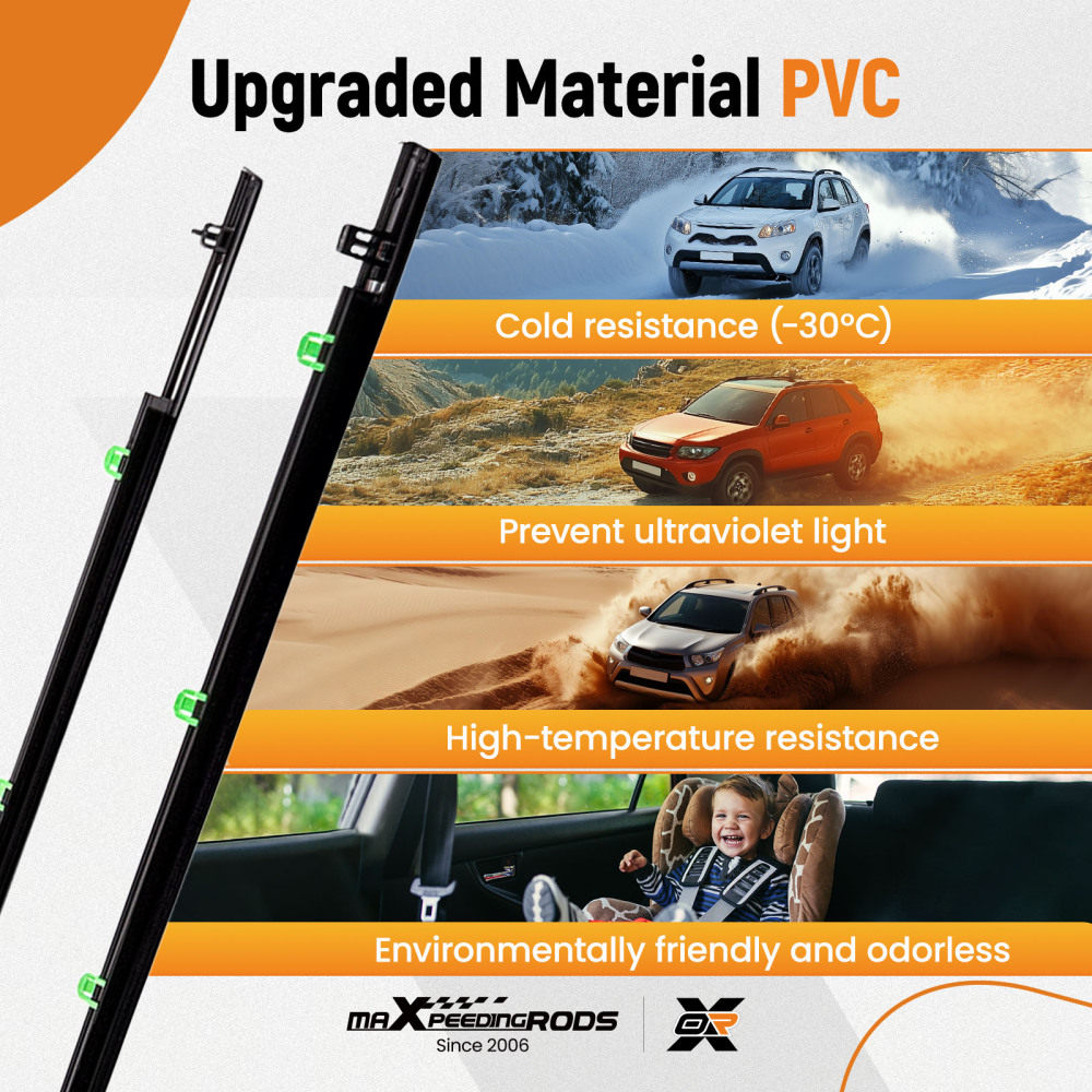 4pcs Outside Window Glass Seals Belt Door Weatherstrip compatible for Honda CR-V 2007-2011