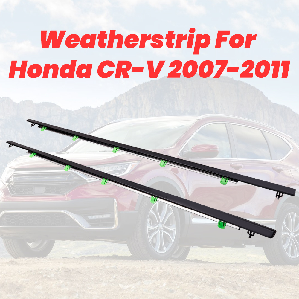 4pcs Outside Window Glass Seals Belt Door Weatherstrip compatible for Honda CR-V 2007-2011