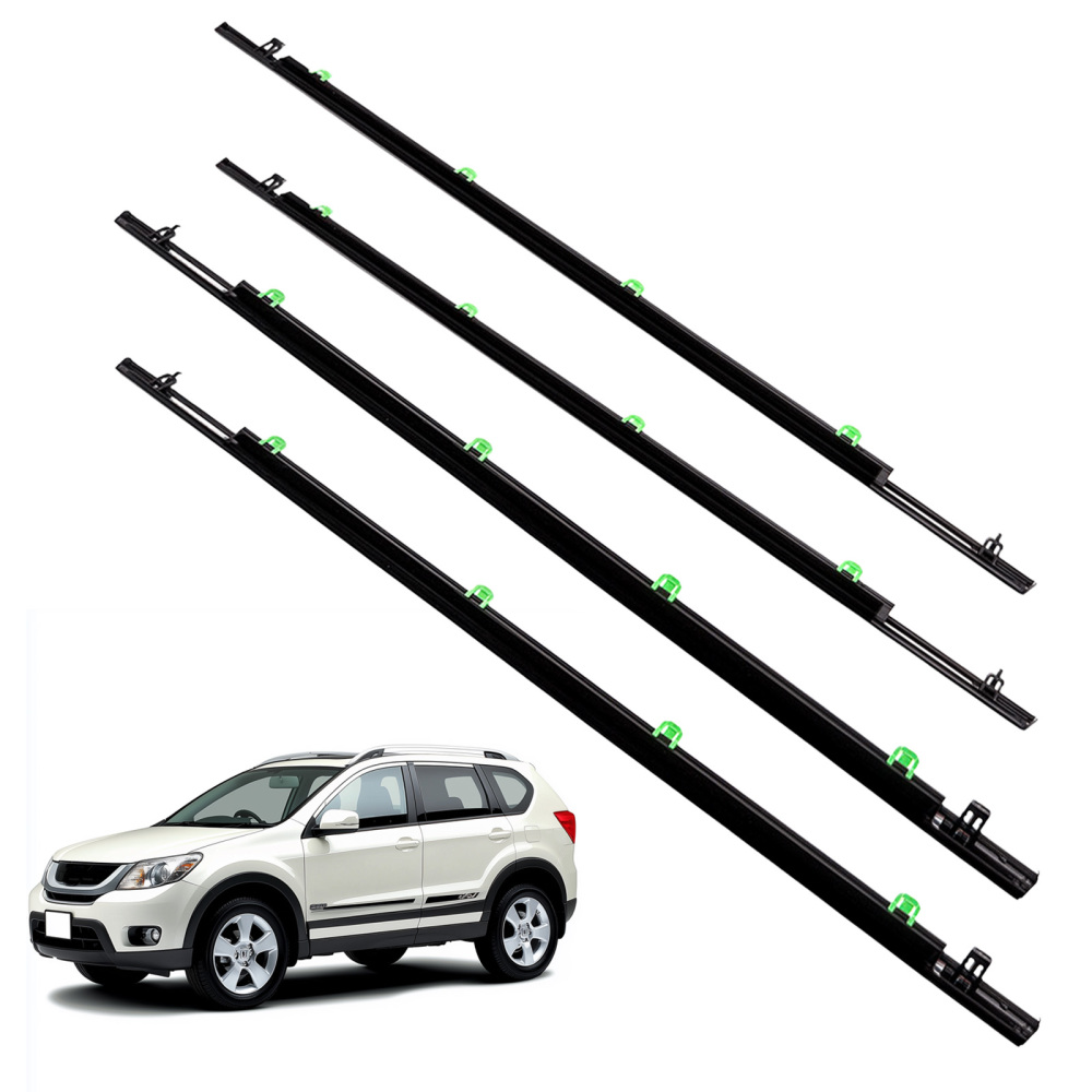 4pcs Outside Window Glass Seals Belt Door Weatherstrip compatible for Honda CR-V 2007-2011