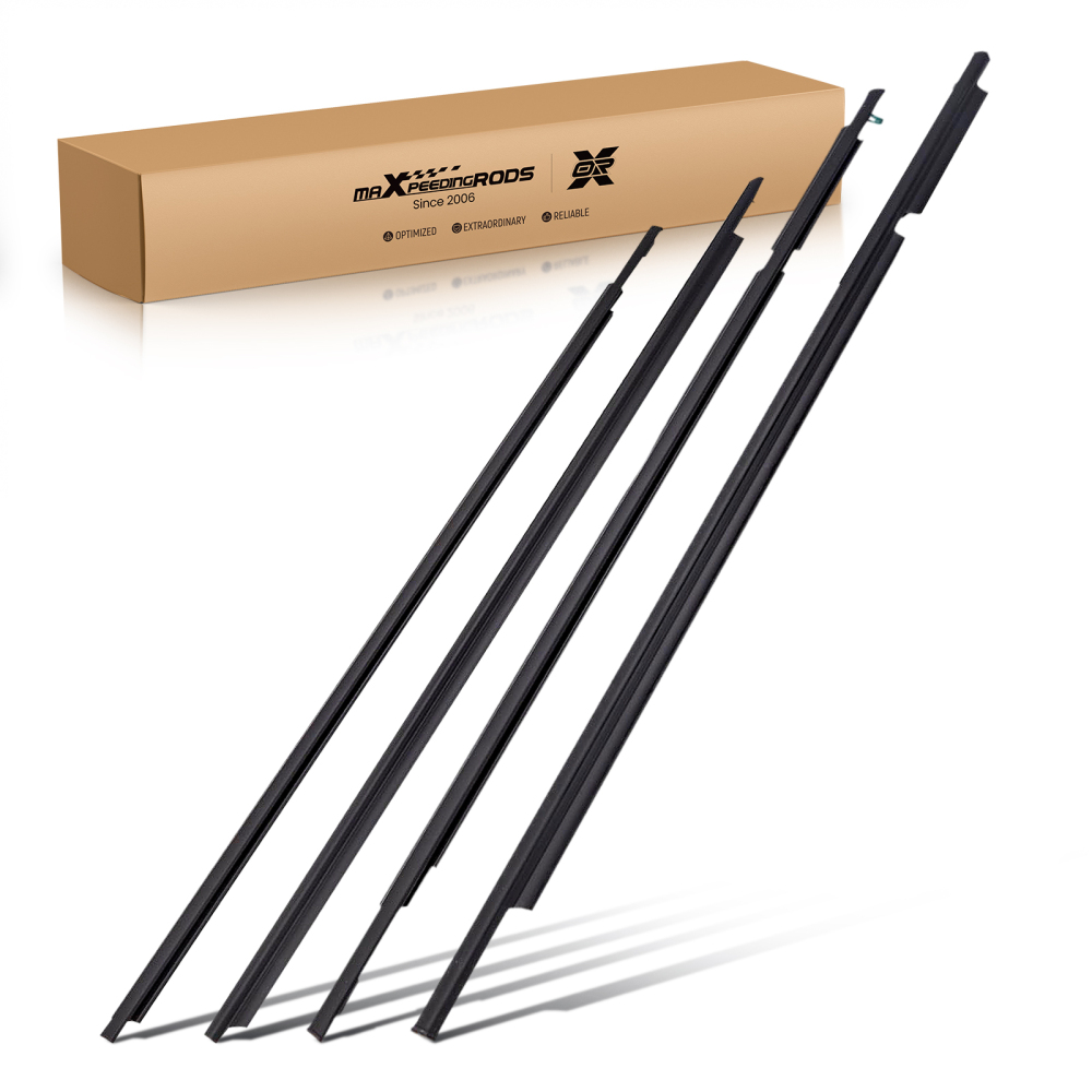 4pcs Window Moulding Weatherstrip Seal compatible for Toyota Land Cruiser Prado 120 03-09