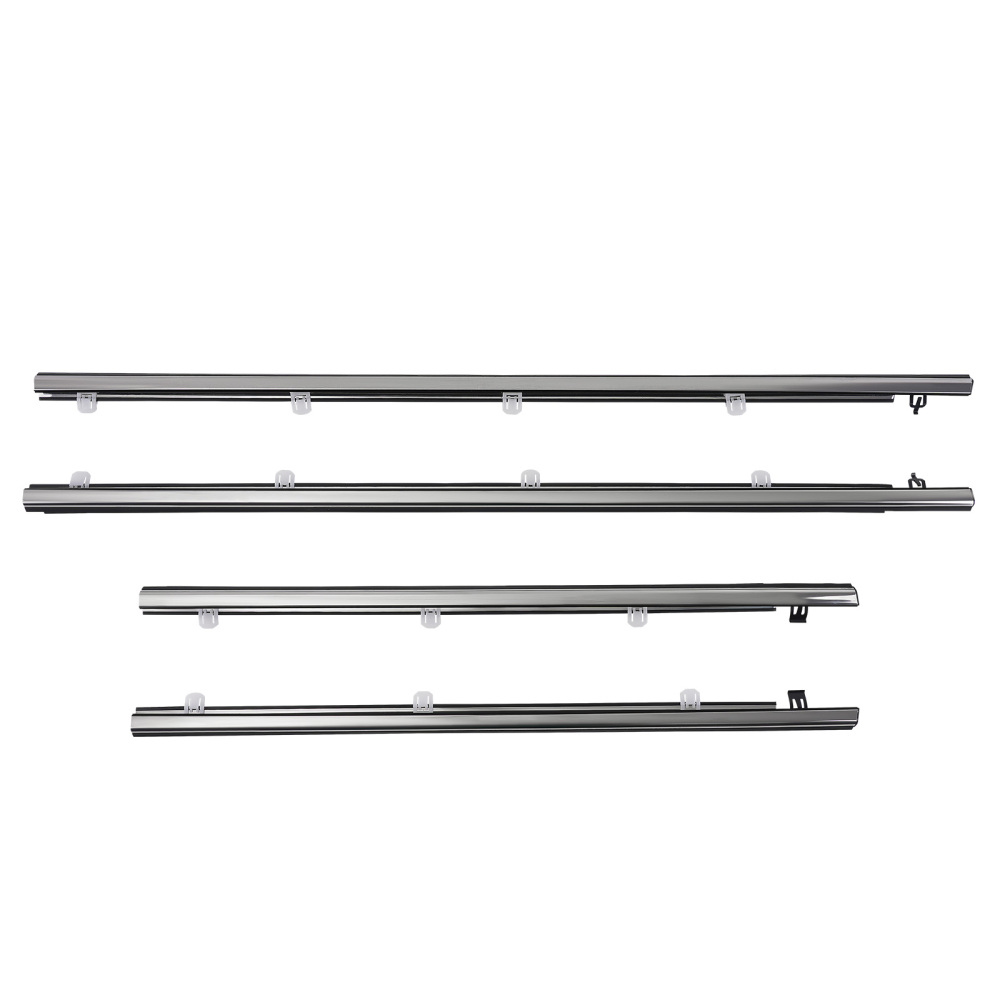 4pc Weatherstrip Window Moulding Trim compatible for Acura TSX 2009-2014