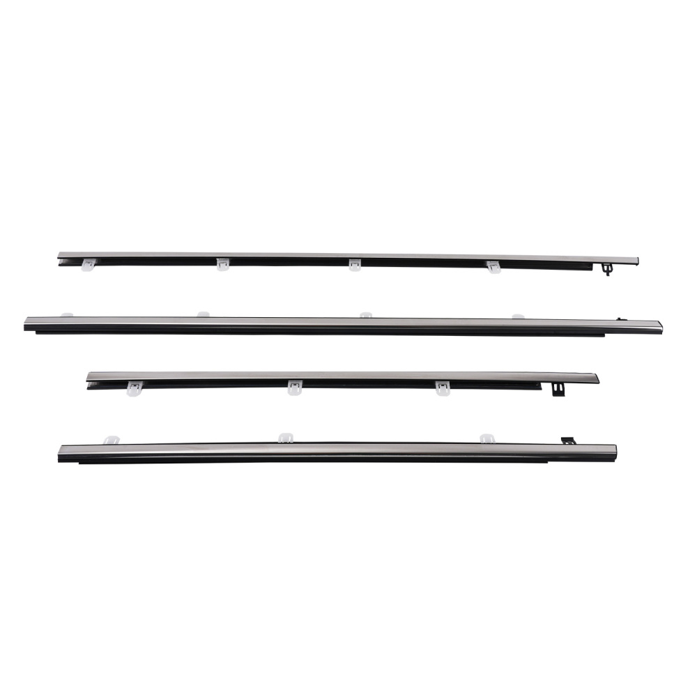 4pc Weatherstrip Window Moulding Trim compatible for Acura TSX 2009-2014