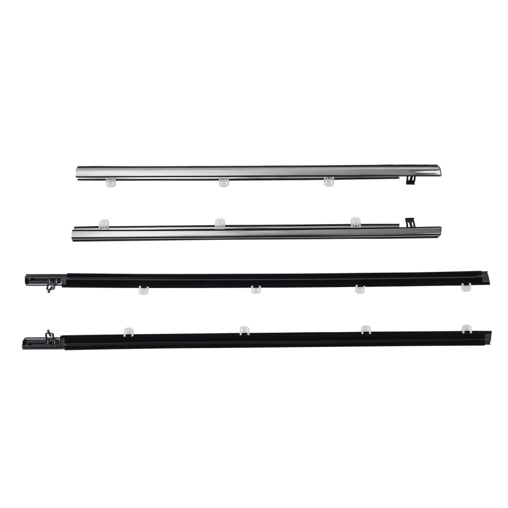 4pc Weatherstrip Window Moulding Trim compatible for Acura TSX 2009-2014