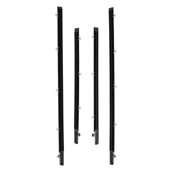 4pc Weatherstrip Window Moulding Trim compatible for Acura TSX 2009-2014