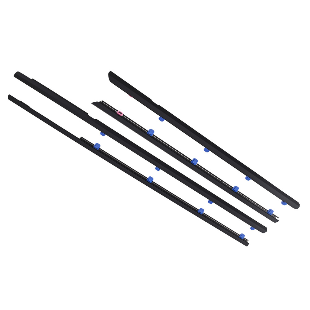 4pc Window Belt Weatherstrip compatible for Honda Civic 4Door 2012-15 72910TR0A01