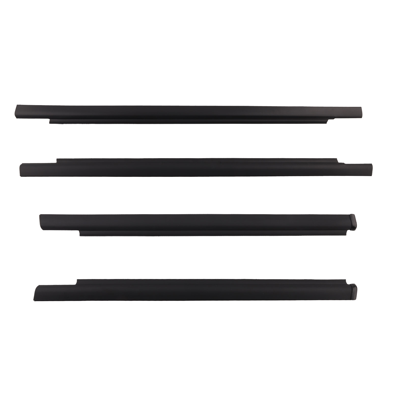 4x Door Belt Molding Weatherstrip Set compatible for Toyota SEQUOIA 2001-2007 75710-0C010