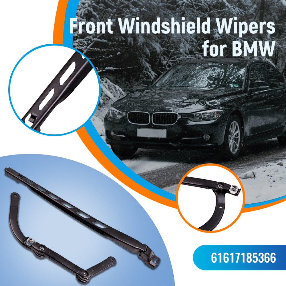 Front Right Hand Wiper Arm compatible for BMW 5 6 Series E60 E61 E63 E64 61617185366