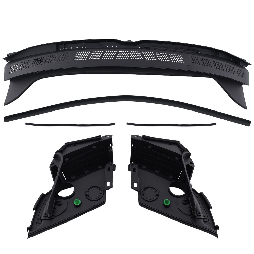 3PC Black Windshield Cowl compatible for Honda Civic Coupe 2006-2011 74200-SVA-A00ZA