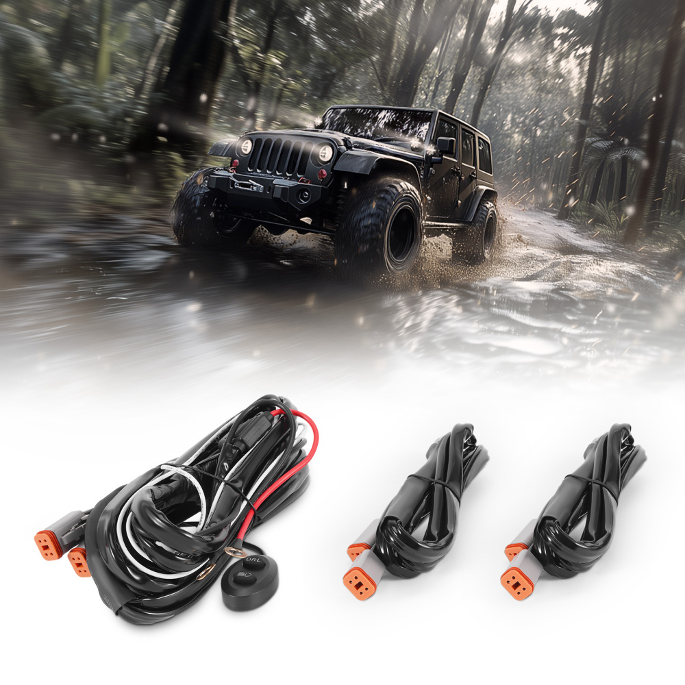 Arnés Cableado Interruptor LED 12-24V For maXpeedingrods Crosshair DRL 4 Luces