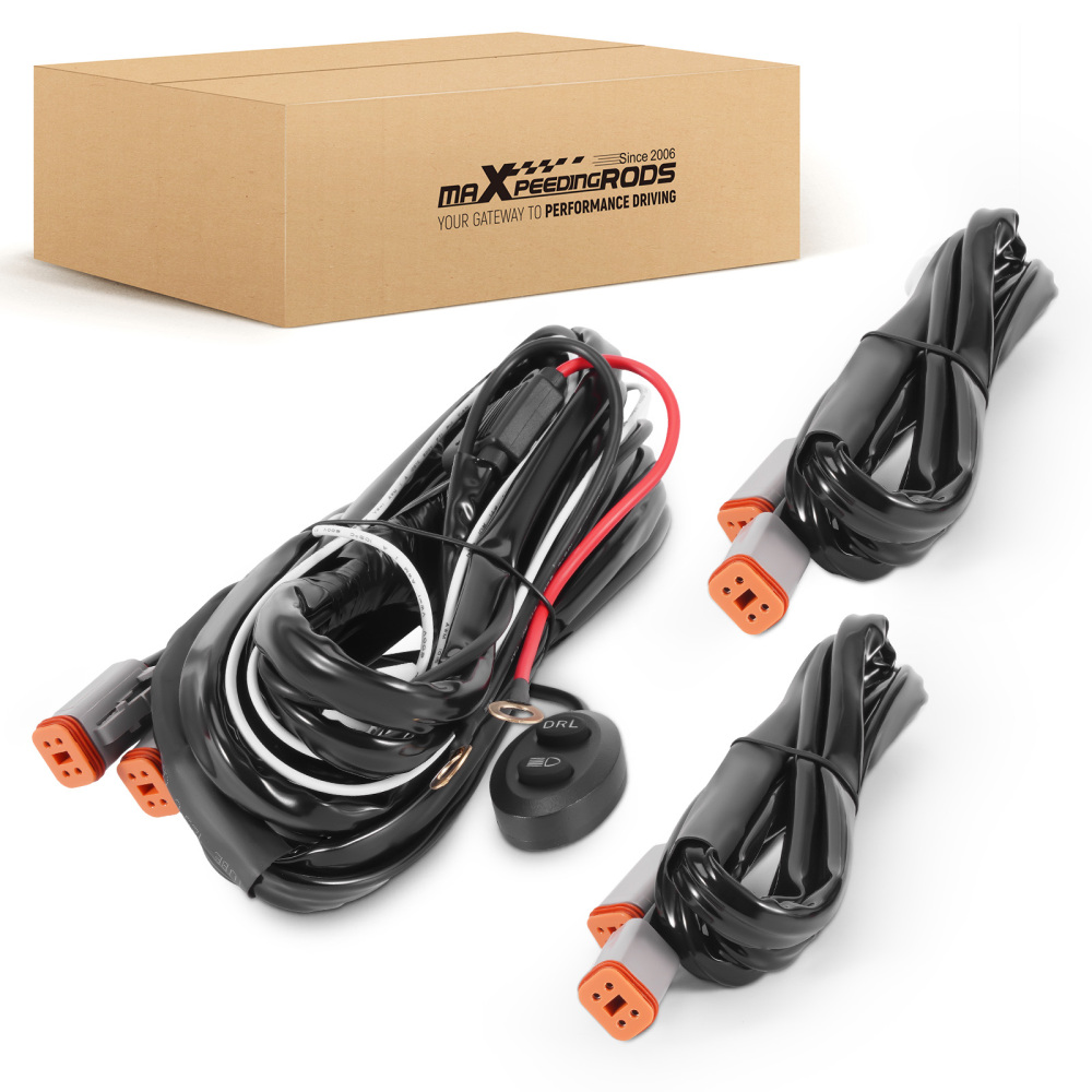 Arnés Cableado Interruptor LED 12-24V For maXpeedingrods Crosshair DRL 4 Luces