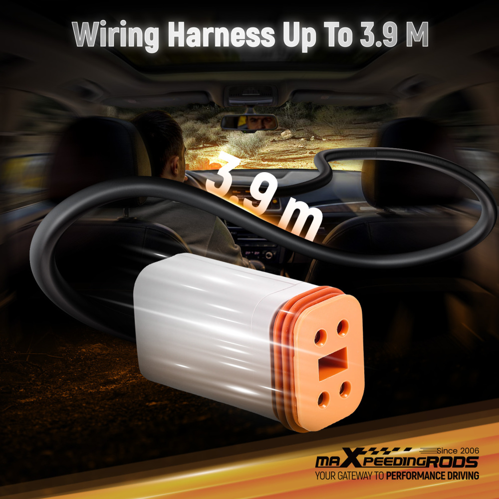 Wiring Harness Switch For maXpeedingrods LED Light Bar 12-24V 30A 4PIN DT Plug