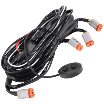 Wiring Harness Switch Kit For MaxPeedingrods LED Light Bar 12V-24V 40A 6 Output