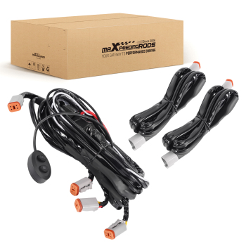 Wiring Harness Switch Kit For MaxPeedingrods LED Light Bar 12V-24V 40A 6 Output