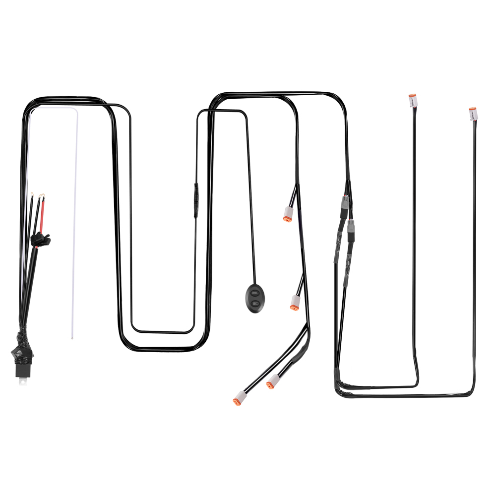 Wiring Harness Switch Kit For maXpeedingrods LED Lights 12-24V 40A 6-Way DT Plug