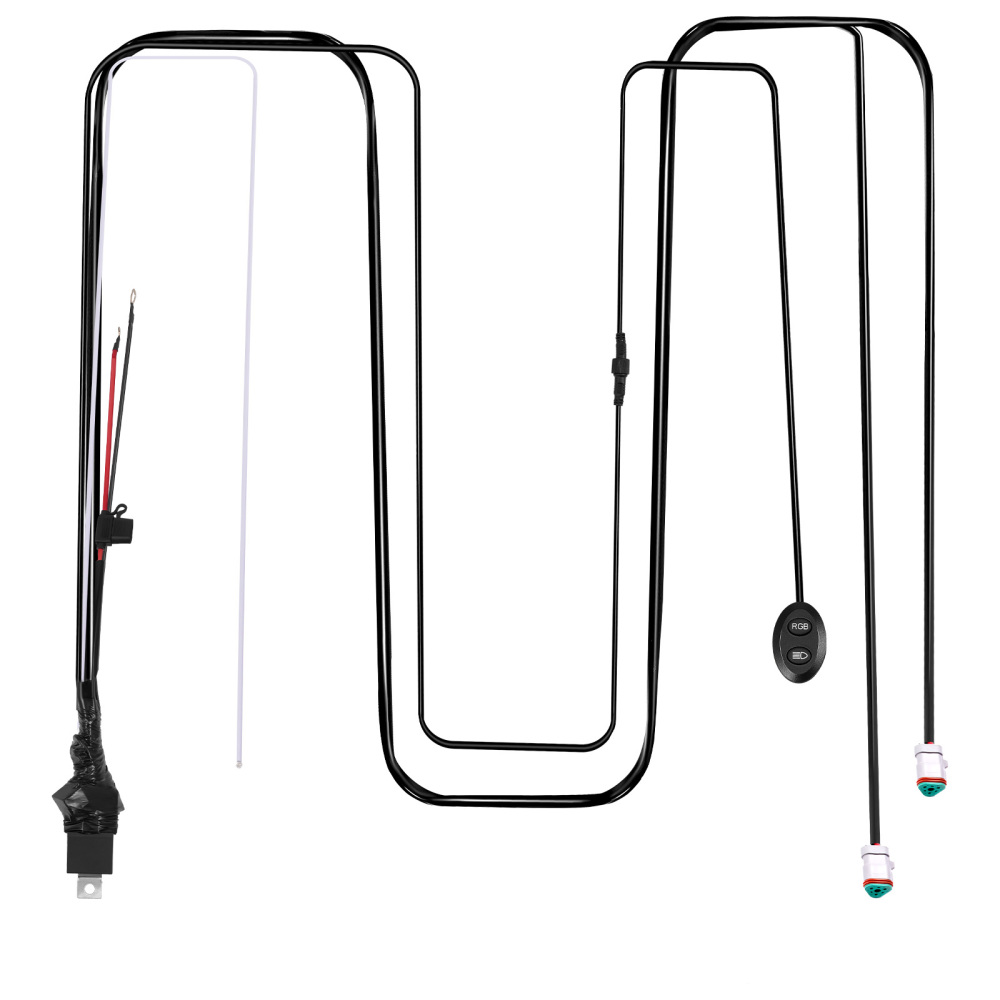 Wiring Harness Switch For maXpeedingrods Crosshair RGB LED Light 14AWG 40A Relay