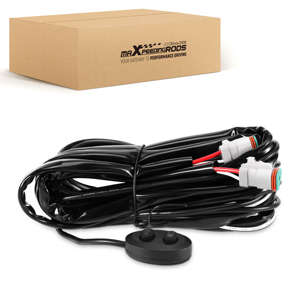 Wiring Harness Switch For maXpeedingrods Crosshair RGB LED Light 14AWG 40A Relay