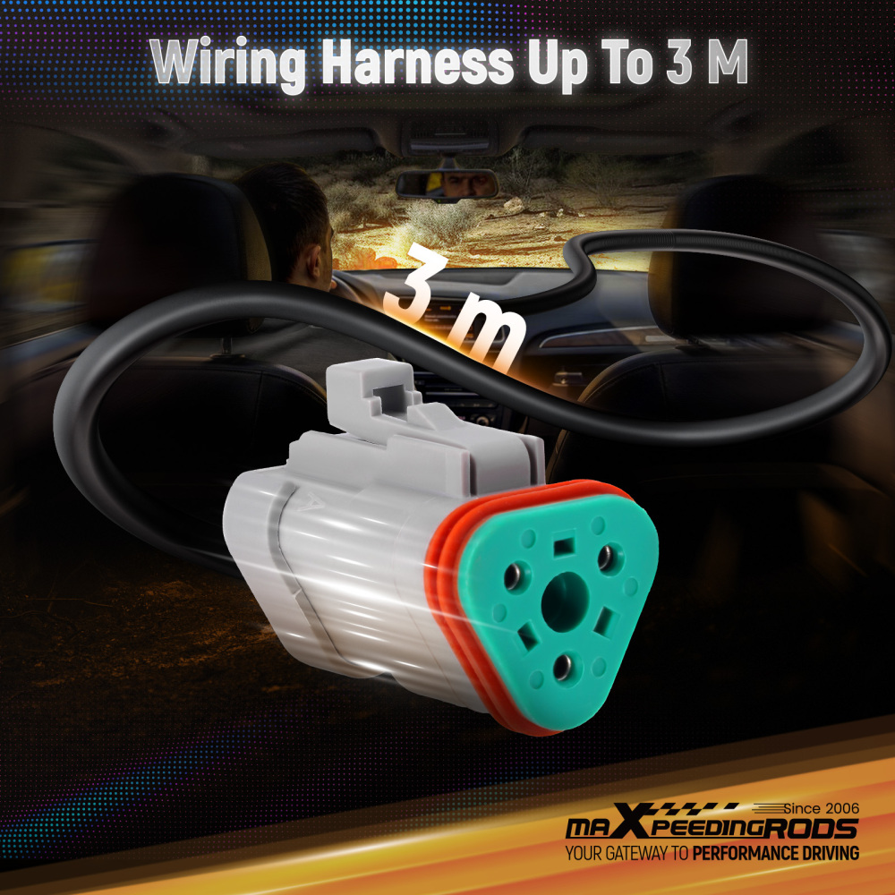 Wiring Harness Switch For maXpeedingrods Crosshair RGB LED Light 14AWG 40A Relay