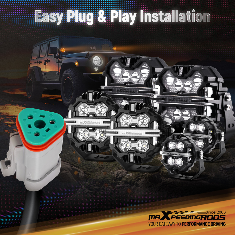 Wiring Harness Switch For maXpeedingrods Crosshair RGB LED Light 14AWG 40A Relay