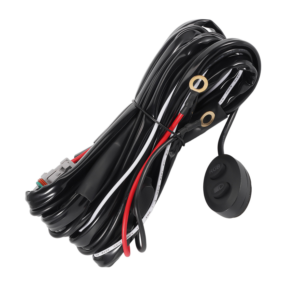 Wiring Harness Switch For maXpeedingrods Crosshair RGB LED Light 14AWG 3M 30A