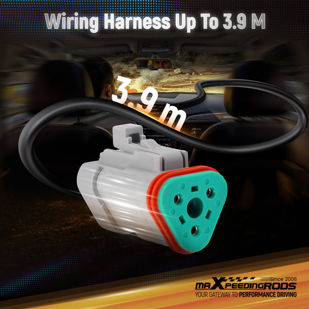 Wiring Harness Switch Kit For maXpeedingrods Crosshair RGB LED Lights 3.5-7