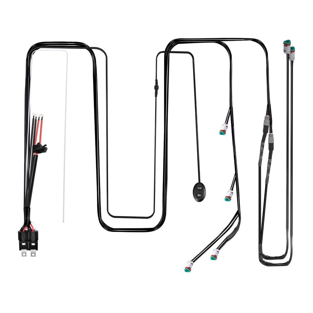 ACC Power Wire Kit For MaxPeedingrods Crosshair LED Lights 6-Way Connection