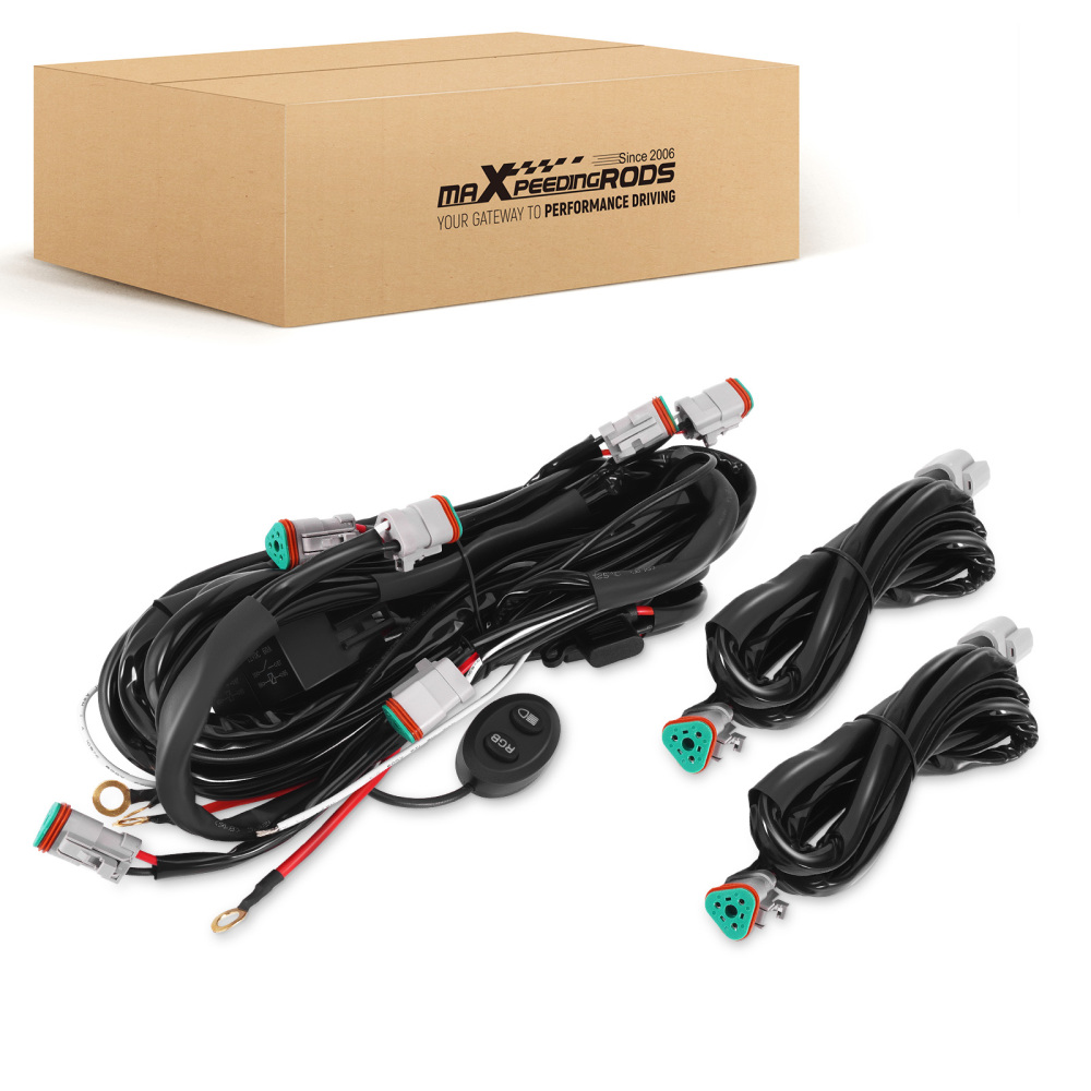 ACC Power Wire Kit For MaxPeedingrods Crosshair LED Lights 6-Way Connection